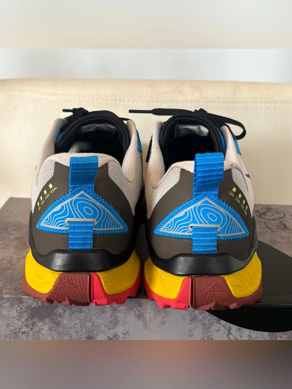 Nike React Wildhorse 8 Trail Running Shoes DR2686-003 Light Iron Ore Sulfur 13